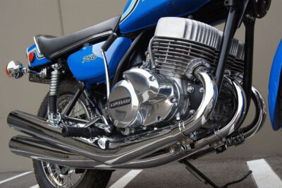 KAWASAKI 750 H2 COMPLETE NEW EXHAUST SYSTEM-72/73 - Image 2